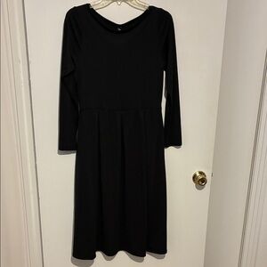24Seven Classic Black Long Sleeve Dress